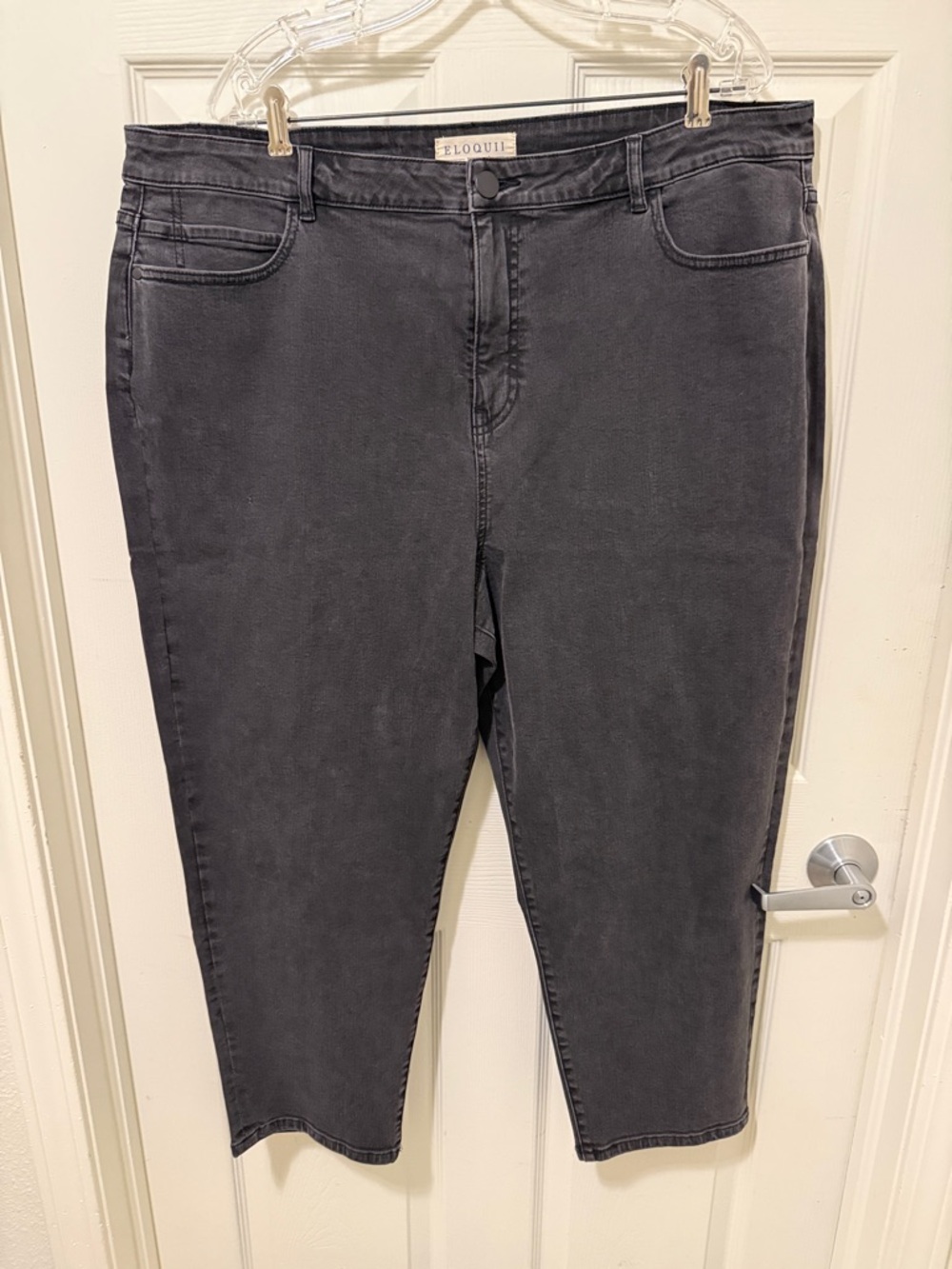 ELOQUII 18  Charcoal Jeans.